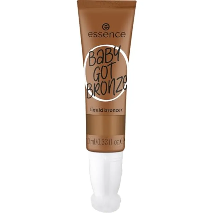 essence cosmetics BABY GOT BRONZE liquid bronzer, Nr. 20, Braun, langanhaltend, definierend, natürlich, vegan, ölfrei, 1er Pack (10ml)