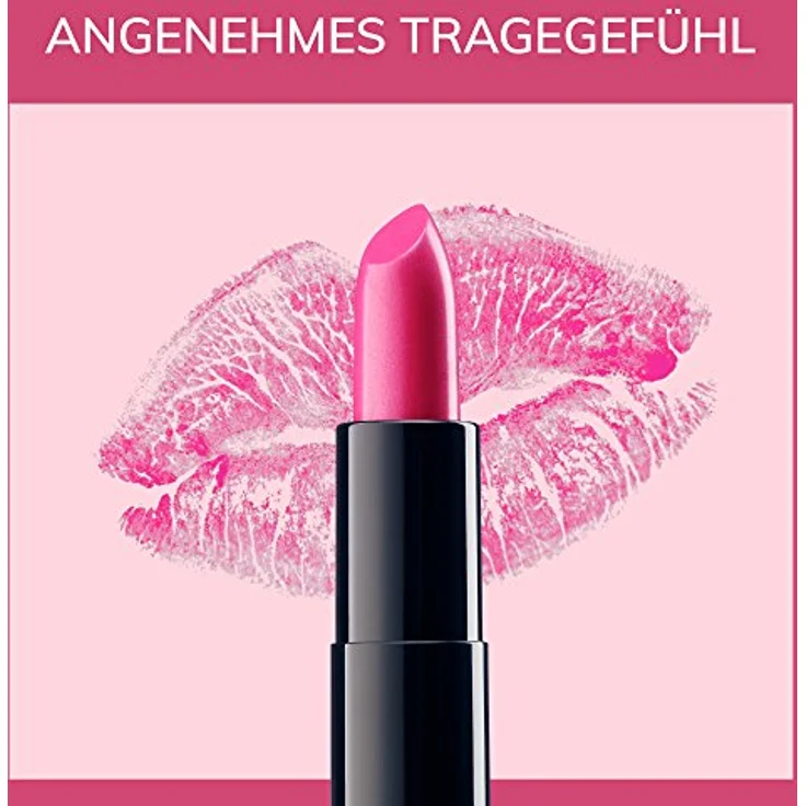 Manhattan All In One Lippenstift, Schimmernder Lipstick für langanhaltenden Glanz & intensive Farbe, Farbe Doll Me Up 740, 1 x 4,5g – Bild 3