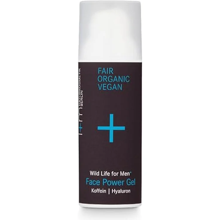 i+m Naturkosmetik Face Power Gel 50ml · Erfrischendes Koffein Gesichtspflege Gel für Männer · Feuchtigkeitspflege mit Hyaluronsäure · Anti-Aging Creme · Mattierendes Gel für ölige Haut · Herren Kosmetik – Bild 2