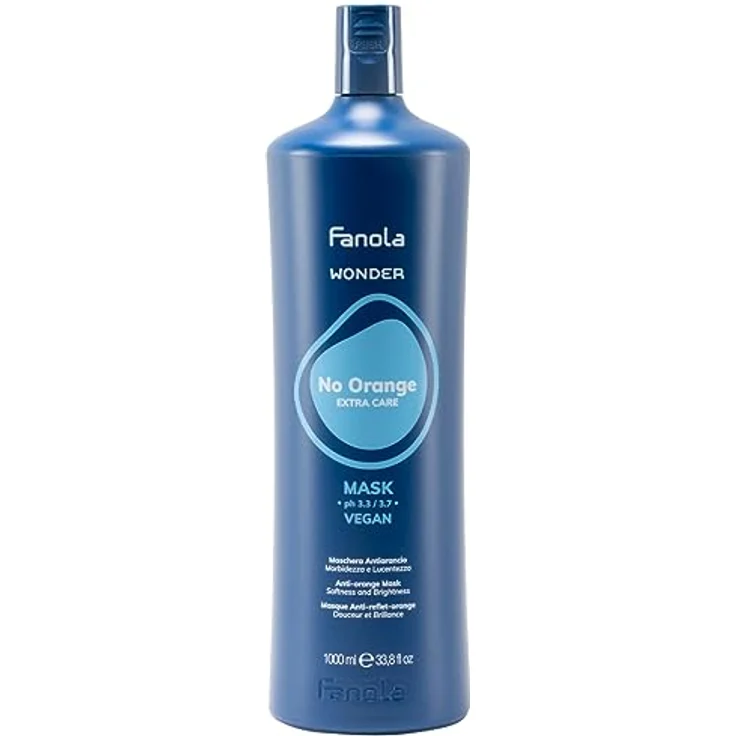 Fanola Wonder No Orange Maske, 1000 ml - Langlebig und flexibel, kühl und bequem – Bild 1