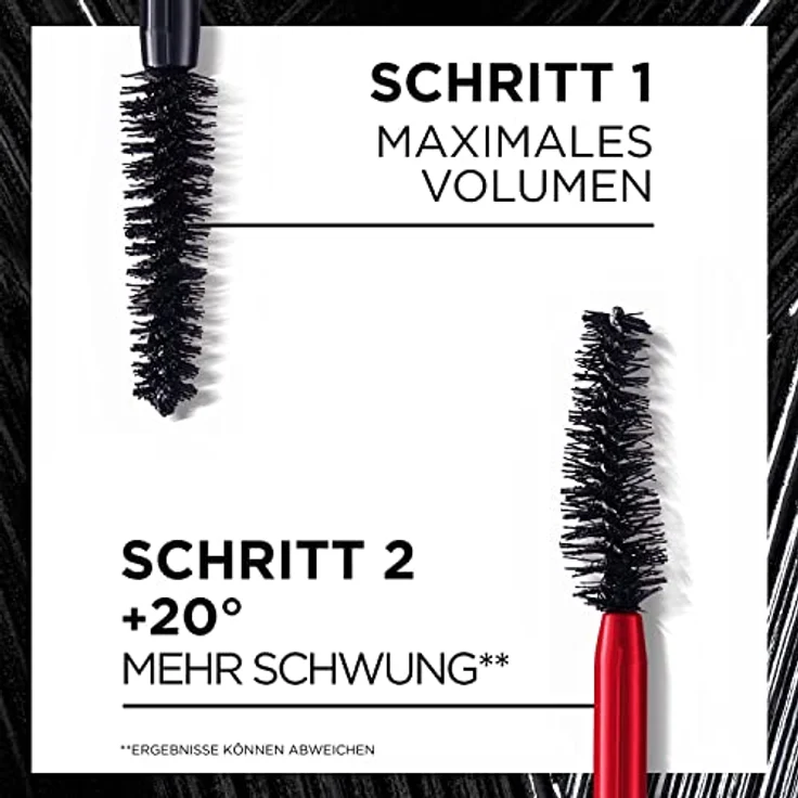 L'Oréal Paris Wimperntusche für geliftete Wimpern, 2-Schritt Mascara für einen Wimpern-Lifting-Effekt wie aus dem Salon, ProXXL Lift, Schwarz, 12 ml, 1 Stück – Bild 5