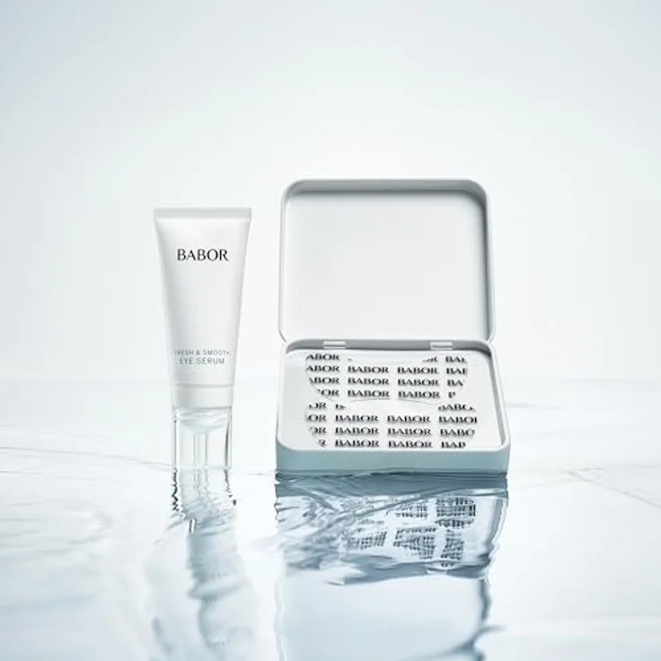 BABOR Instant Fresh & Smooth Eye Serum + Patches | Intensive Feuchtigkeit & Frische für eine glatte Augenpartie | Augenserum und Augenpads (wiederverwendbar) - 15ml Serum & 2 Eye Pads – Bild 4