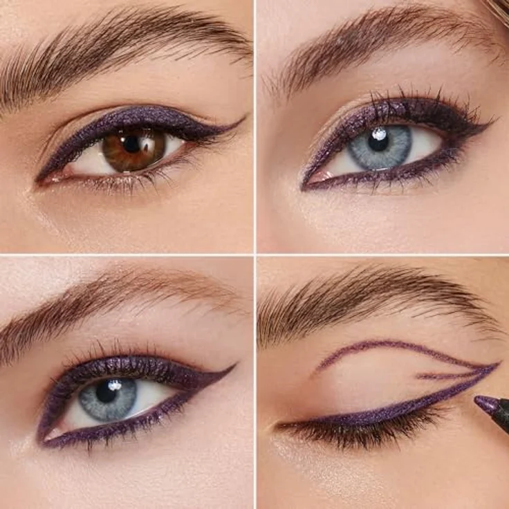 Wonderskin 1440 Longwear Eyeliner, wasserfester Eyeliner + Kajal in Aubergine - 1.2 g mit TruGlide-Technologie – Bild 2