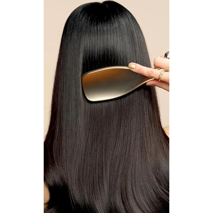 Tangle Teezer The Ultimate Detangler Chrom-Haarbürste, reduziert Haarbruch, zweistufige Zähne, nasses & trockenes Haar, alle Haartypen - Schwarz – Bild 3