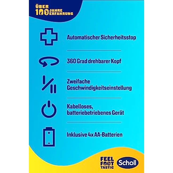 Scholl Velvet Smooth Express Pedi, Elektrischer Hornhautentferner mit Meeresmineralien, langanhaltende Ergebnisse, Batteriebetrieben, präzise Rolloberfläche – Bild 7
