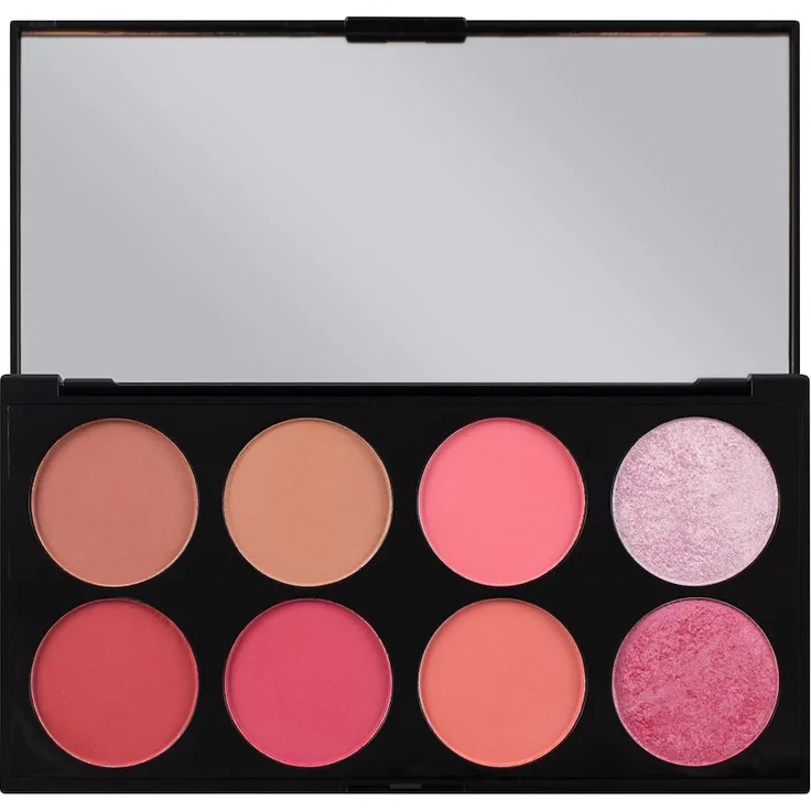 Revolution Ultra Palette Sugar & Spice Blush, 8 exklusive Nuancen mit matten und schimmernden Finishes, 12,8 g