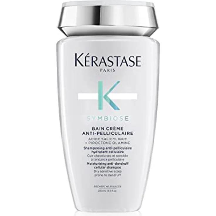 Kérastase Symbiose, Feuchtigkeitsspendendes Anti-Schuppen Shampoo, Für trockene und empfindliche Kopfhaut, Ohne Sulfate und Silikone, Bain Crème Anti-Pelliculaire, 250 ml – Bild 1