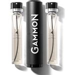 Gammon Black Styles Parfum Starter-Set 4 (2x20 ml), BLACK HOODIE Herren Parfum, Citrus Duft für Männer, 20% Parfum-Öl, mit hochwertigem Aluminium Anzug