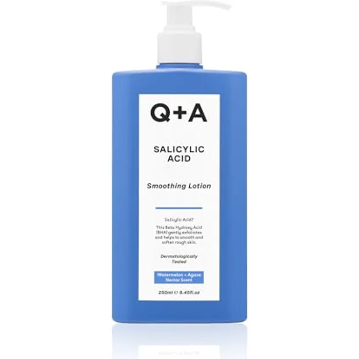 Q+A Salicylsäure Glättende Lotion, BHA Hautpeeling zur Bekämpfung von Unreinheiten, beruhigende Formel mit Wassermelonen-Duft, 250ml