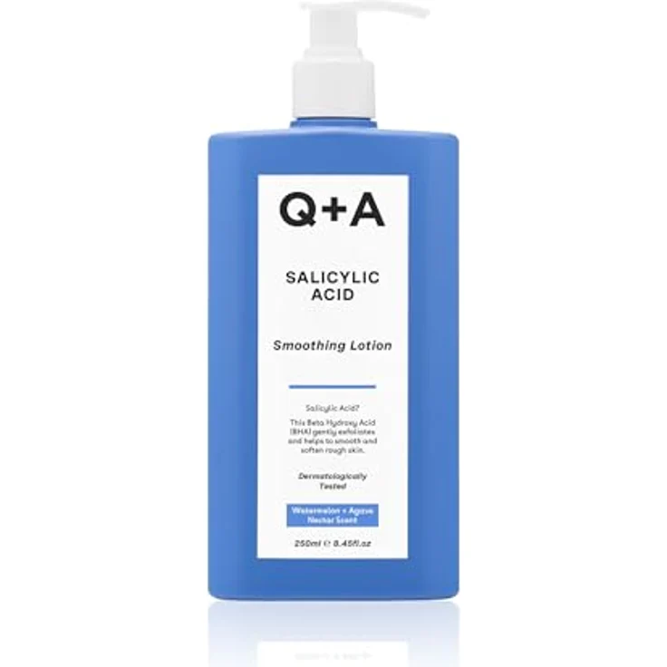Q+A Salicylsäure Glättende Lotion, BHA Hautpeeling zur Bekämpfung von Unreinheiten, beruhigende Formel mit Wassermelonen-Duft, 250ml – Bild 1