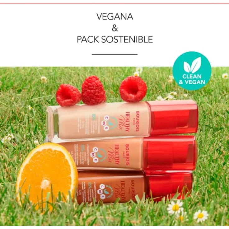 Bourjois Healthy Mix aufhellendes, feuchtigkeitsspendendes Make-up 24 Std., Farbton 51.5C Rose Vanilla, 30 ml – Bild 7