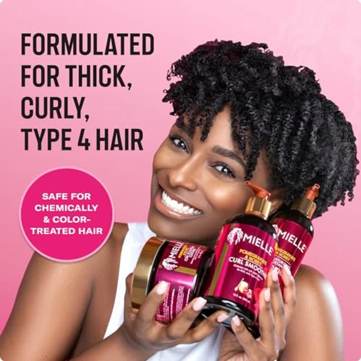 Mielle Pomegranate & Honey Curl Smoothie, Leave-in Conditioner für welliges und lockiges Haar, 355 ml – Bild 2