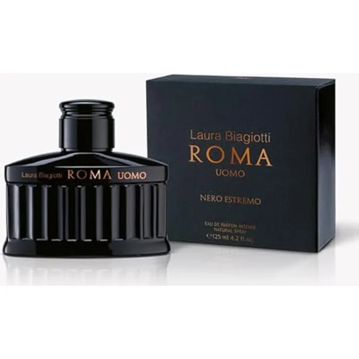 Laura Biagiotti Roma Men Extreme Black, Herrenduft in 75ml, elegante Flasche im designorientierten Stil – Bild 1