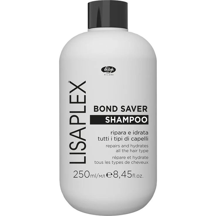 Lisap Lisaplex Bond Saver Shampoo 250 ml, pflegendes Haarshampoo mit pflanzlichem Proteinkomplex zur Reparatur und Hydratation