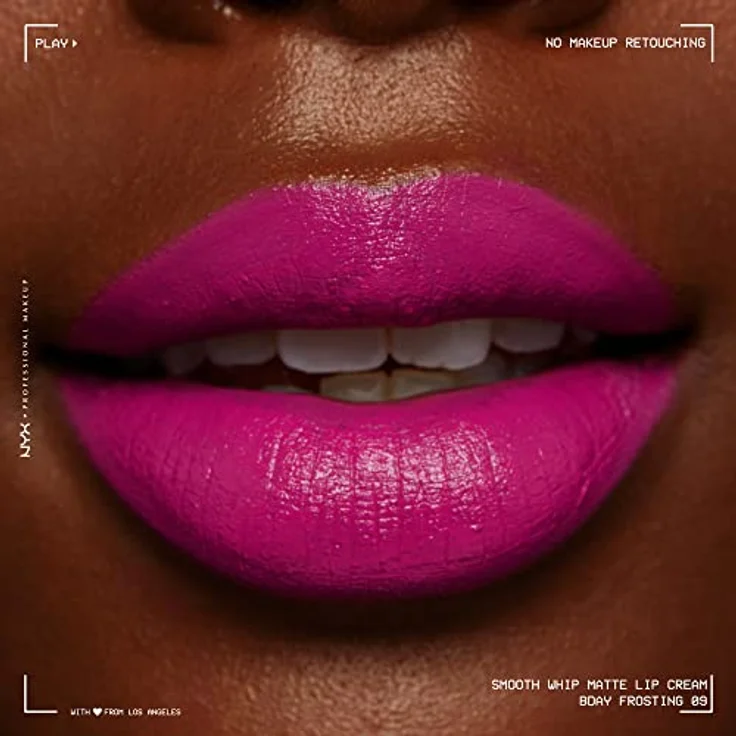 NYX Professional Makeup Smooth Whip Matte Lip Cream, pflegender Lippenstift mit hoher Pigmentierung, 4 ml BDAY – Bild 5