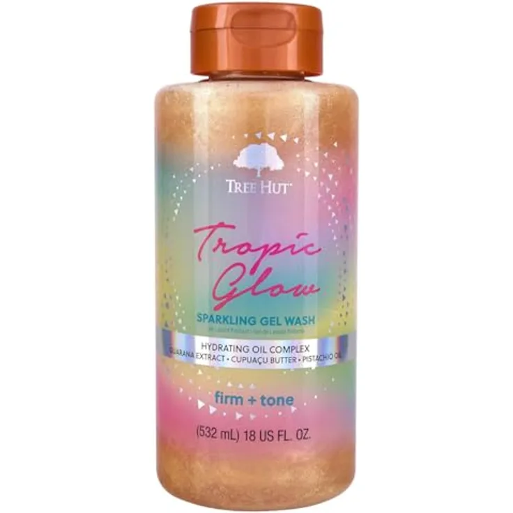 Tree Hut Tropic Glow Foaming Wash Gel, 532 ml, sanfte Gesichtsreinigung mit fruchtigem Duft