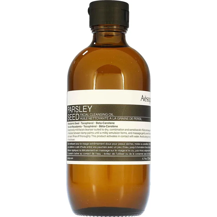 Aesop Parsley Seed Facial Cleansing Oil, Reinigungsöl mit antioxidativer Formel, 200 ml