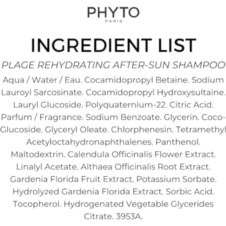 Phyto Plage Rehydrating After-Sun Shampoo, 250 ml, Sonnenschutz-Shampoo für durch Sonne, Chlor oder Salzwasser geschädigtes Haar – Bild 6