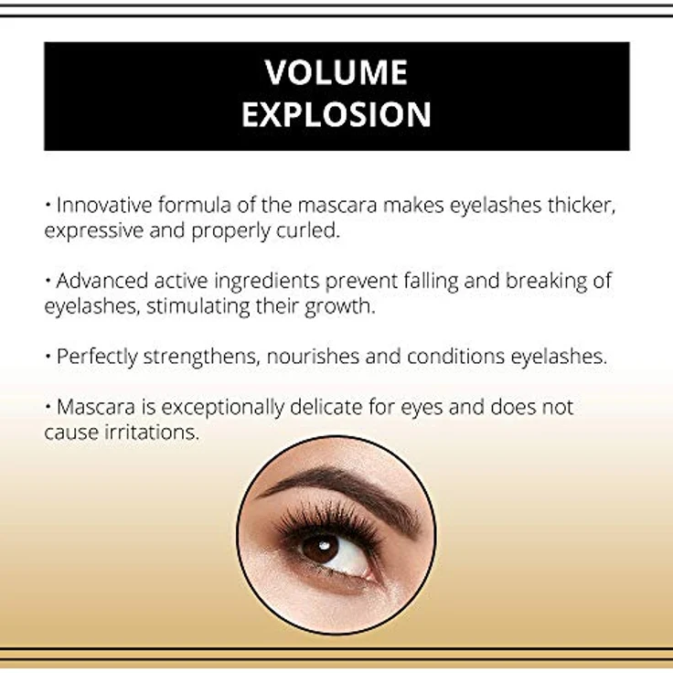 Eveline Big Volume Explosion Wimperntusche Black 12 ml  – Bild 6