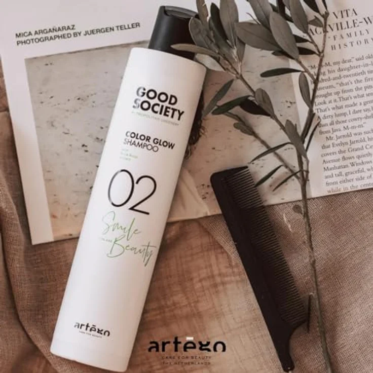 Artego Good Society Color Glow 02 Shampoo 250 ml - Haarpflege für Unisex Erwachsene, hochwertige Inhaltsstoffe – Bild 2