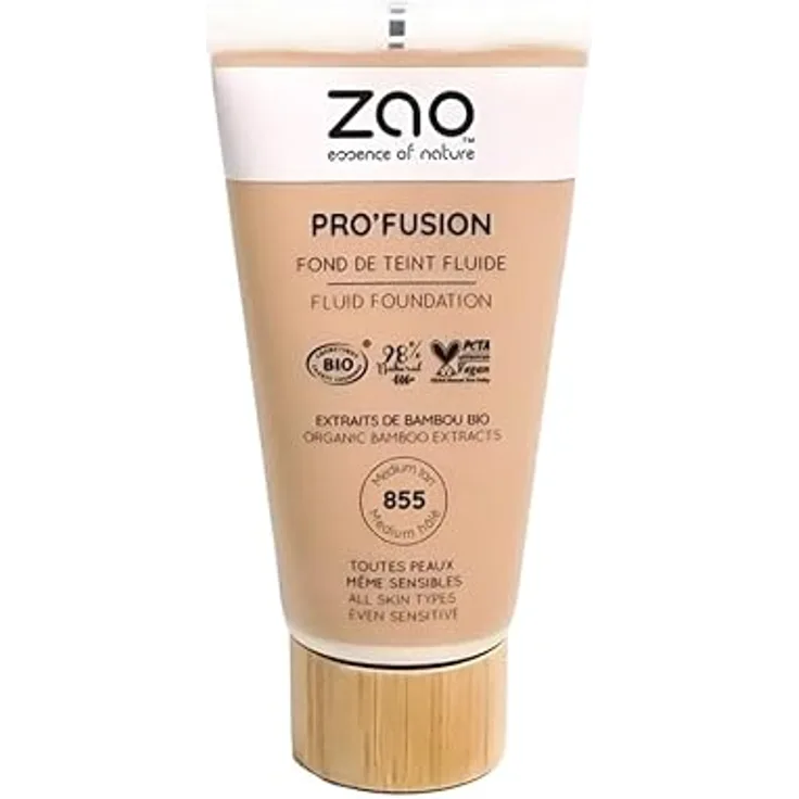 Zao Pro'fusion Fluid Foundation, mittlere Deckkraft, strahlendes Finish, 30 ml