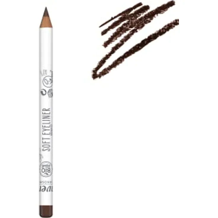 lavera Soft Eyeliner - Brown 02 - Naturkosmetik - Komfortable Anwendung - Frei von Silikonen - Frei von Mineralöl - Vegan - Bio-Jojobaöl & Bio-Sonnenblumenöl - 1,14g