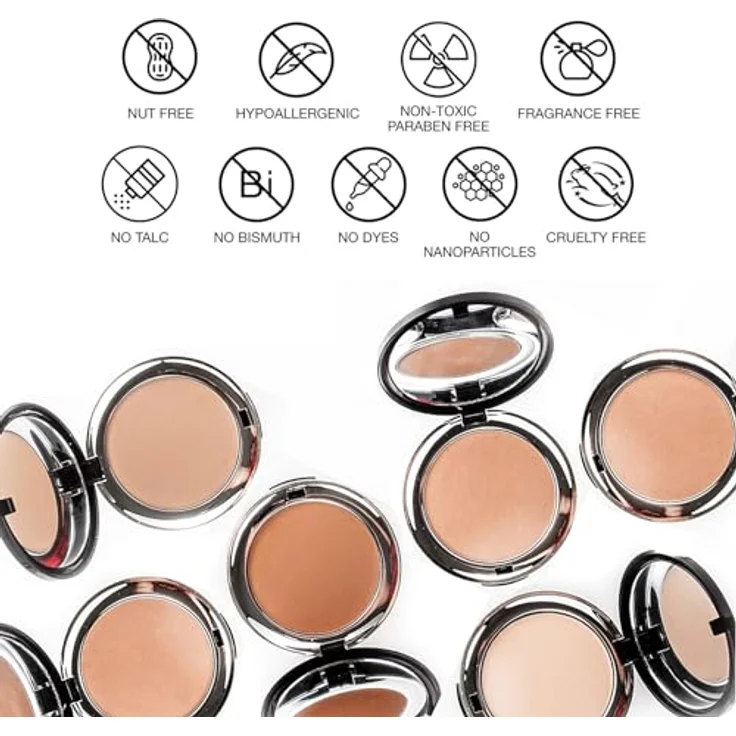 Bellapierre Cosmetics Mineralpuder Foundation Latte 10 g – Bild 6