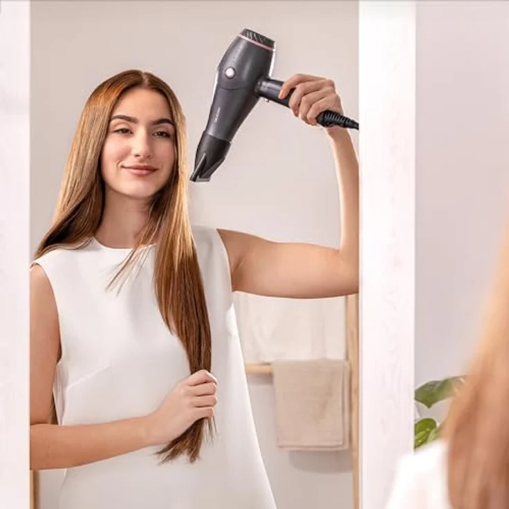 Cecotec Bamba IoniCare Harmony, Haartrockner mit 2600W Motor, variablen Temperatur- und Geschwindigkeitseinstellungen, grau – Bild 4