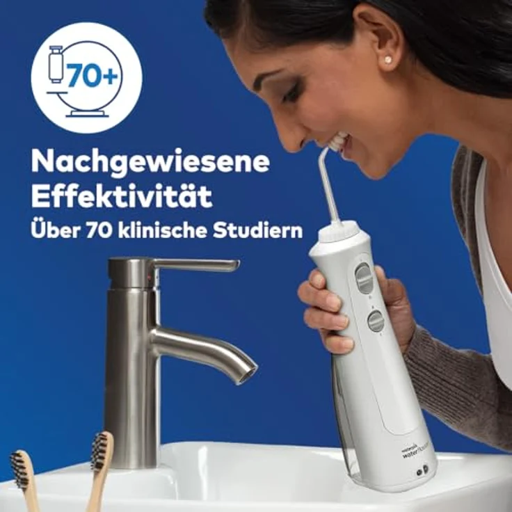Waterpik WF-13 Pearl, Munddusche mit optimaler Zahnreinigungstechnologie, Perl-Finish – Bild 7