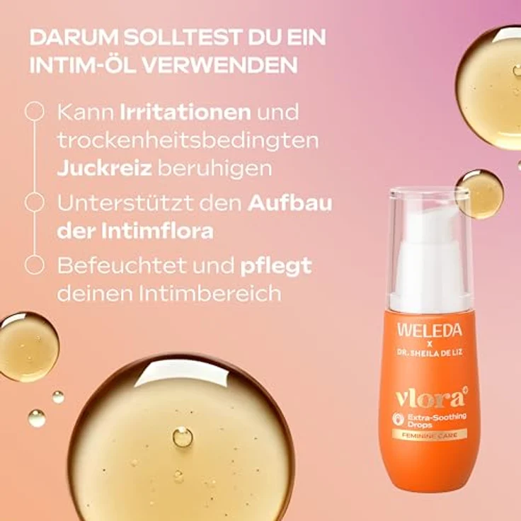 Weleda Vlora+ beruhigende Intimpflege, 30 ml, spendet Feuchtigkeit und reduziert Reizungen – Bild 9