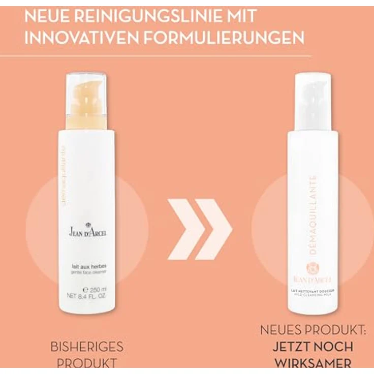 JEAN D'ARCEL DÉMAQUILLANTE lait nettoyant douceur – Sanfte Reinigungsmilch für sensitive Haut & gegen Rötungen – Mit Kamelien-Öl – Mild Cleansing Milk – 200 ml – Bild 2