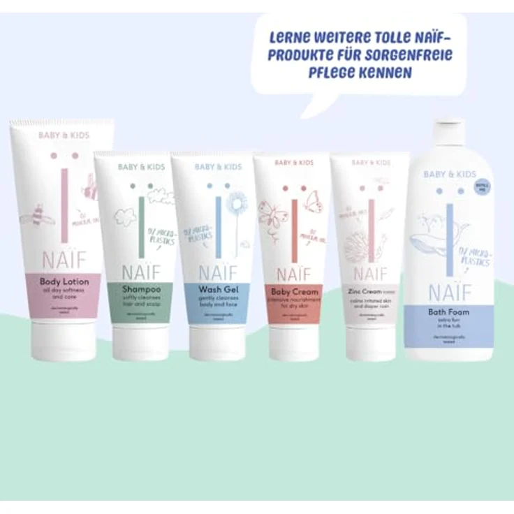 Naif Baby & Kids Wash Gel, Reinigungsgel für Körper und Gesicht, hypoallergen, 200 ml – Bild 7