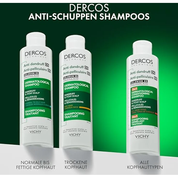 VICHY Dercos 2-in-1 Anti-Schuppen-Shampoo + Pflegespülung, 390 ml, mit Anti-Rückfall-Wirkung – Bild 6