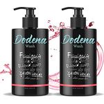 Dodena Flüssigseife mit Aloe Vera & Granatapfel, pH-Neutral, Bio & Vegan, Nachfüllbar ohne Parabene & Silikone, Feuchtigkeitsspendend (5 x 300ml)