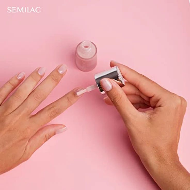 Semilac Nagelconditioner 5in1 Rose Care 7 ml - Sofortige Wirkung, gleicht aus und stärkt, transparentes Rosa, vegan & dermatologisch getestet – Bild 2