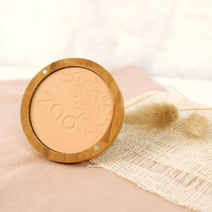 ZAO Bamboo Compact Powder Puder 9 g, mattierendes Finish in der Farbe Milk Chocolate – Bild 6
