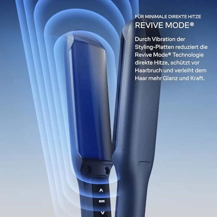 Cloud Nine 2-in-1 Contouring Wide Iron, Glätteisen & Lockenstab mit Sericite®-Platten, Revive Mode®, 11 Temperatur-Einstellungen (100–200 °C) für gesundes Styling – Bild 3