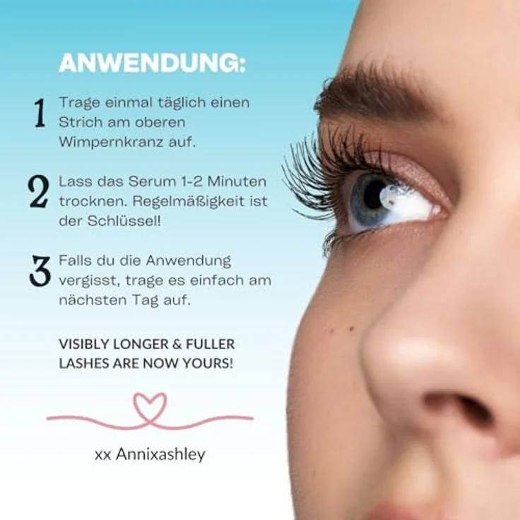 Jeuxloré Wimpern Serum 'Ashleysophie Lash', Peptidkomplex für längere und dichtere Wimpern, 003 l Nude – Bild 6
