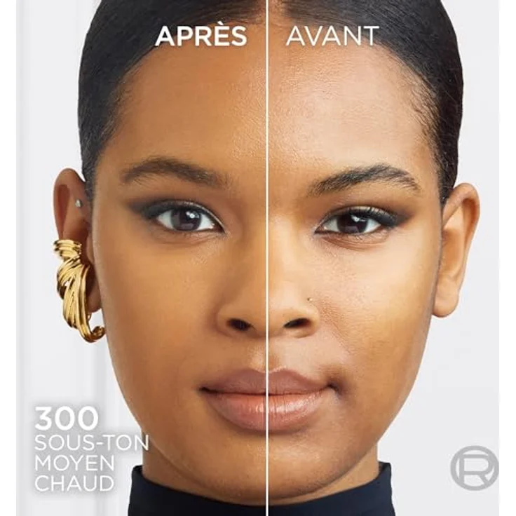 L'Oreal Paris Infaillible Skin Ink Foundcealer, Deckend wie eine Foundation, Leicht wie ein Concealer, Wasserfest, Medium Warm 300, 15ml – Bild 3