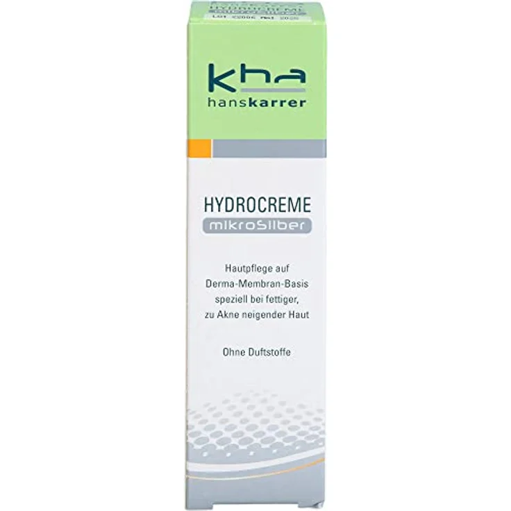 Hans Karrer Hydrocreme MikroSilber, Gesichtscreme mit antibakterieller Wirkung, 75ml – Bild 1