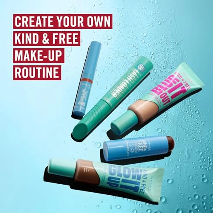 Rimmel London Kind & Free Blur It Out, Mattierende Foundation für Damen, 30 ml, 001 Fair Porcelain, vegan, LSF, glättet die Hautoberfläche – Bild 8