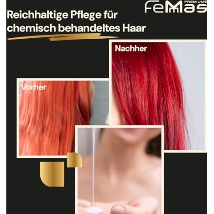 FemMas Color Care Friseur Haarshampoo, feuchtigkeitsspendendes Farbshampoo mit Keratin & Arginin für geschädigtes, trockenes & gefärbtes Haar, 1000 ml – Bild 4