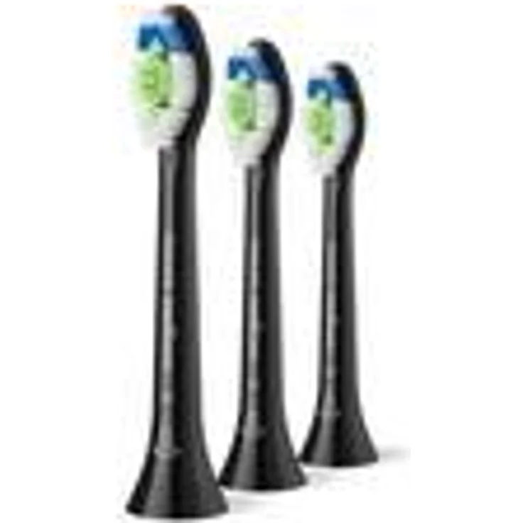 Philips Sonicare C2 OptimalWhite HX6063/88, 3 Bürstenköpfe schwarz, mittlere Härte, 62000 Bewegungen pro Minute, kompatibel mit allen Philips Sonicare Zahnbürsten