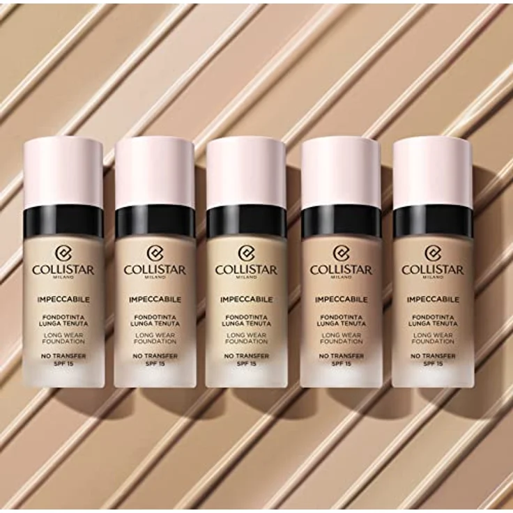 Collistar Unvermeidliche Foundation, lange haltbar, kein Transfer, SPF 15, sofortige Feuchtigkeit und bis zu 120 Stunden, natürliches mattes Finish, zweite Hautoptik, modulierbare Deckkraft, 30 ml – Bild 3