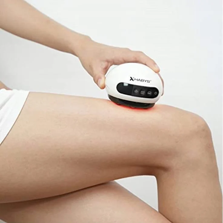 Habys Massageliege Elektrisches Schröpf - Massagegerät Vakuum - Massager 5 Gänge, Multifunktionales Gerät mit Vakuummassage, Rotlicht-Therapie und 8 Energiemagneten, Schwarz – Bild 6