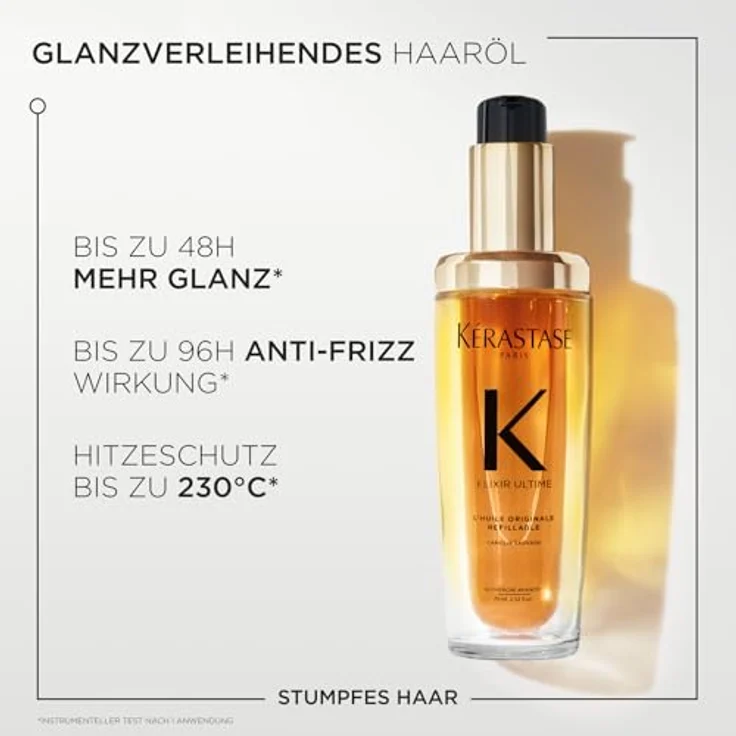 KÉRASTASE Huile Originale Elixir Ultime Haaröl für trockenes Haar, Pflegend und nährend, 75 ml, Glanz, Hitzeschutz, Anti-Frizz, Nachfüllbar – Bild 2