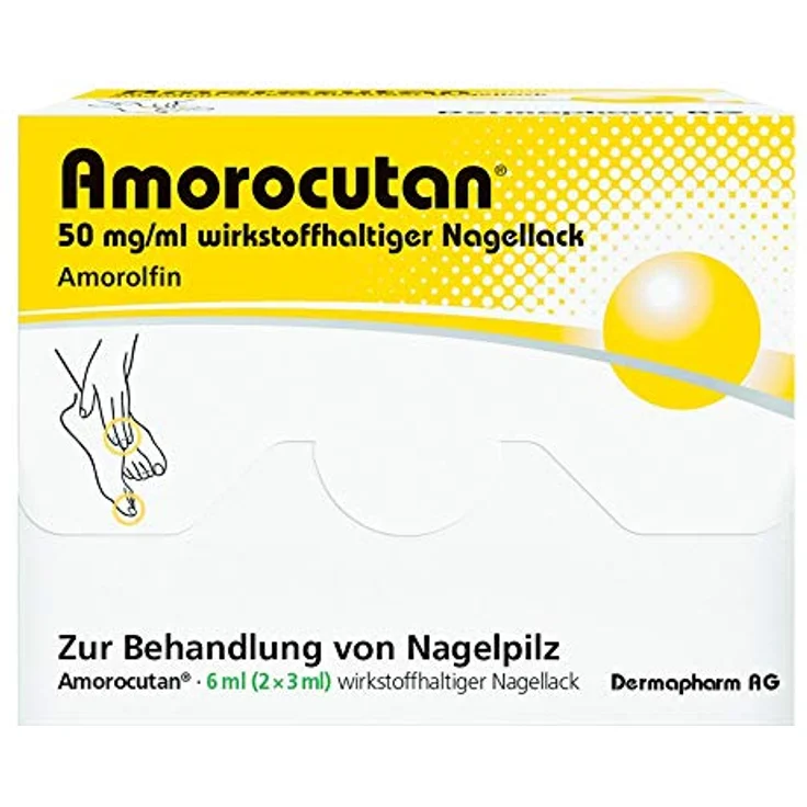 AMOROCUTAN 50 mg/ml wirkstoffhaltiger Nagellack 6 ml – Bild 2
