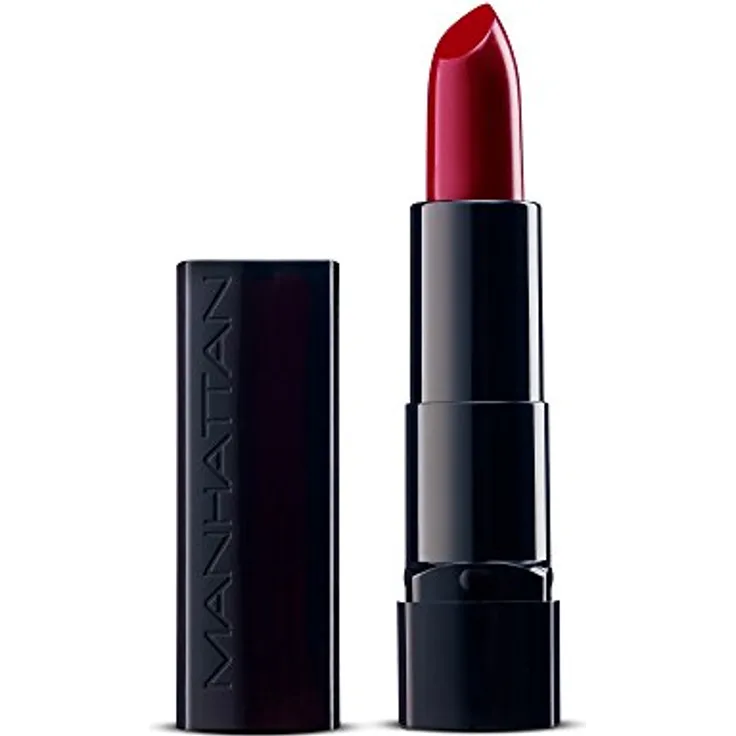 Manhattan All In One Lippenstift, Schimmernder Lipstick für langanhaltenden Glanz & intensive Farbe, Farbe Bite My Lip 660, 1 x 4,5g