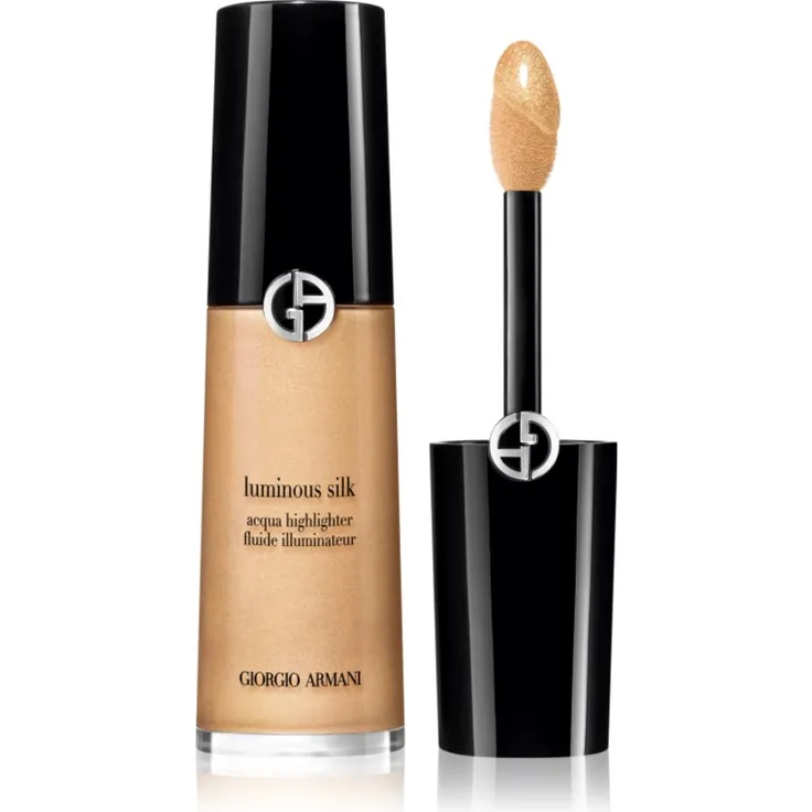 Armani Luminous Silk Acqua Highlighter, flüssiger Aufheller mit intensiver Strahlkraft, Farbton 02 Stellar, 12 ml