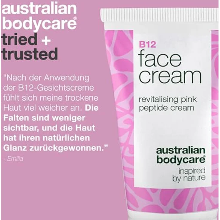 Australian Bodycare Vitamin B12 Gesichtscreme, Anti-Aging Feuchtigkeitscreme mit Niacinamid, reduziert Falten & feine Linien, 50ml – Bild 5